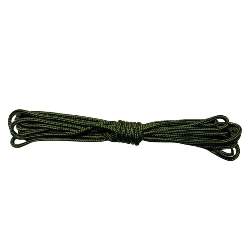 Corde de fixation en polyester tressé verte